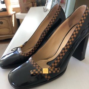 Louis Vuitton Paris Square Toe Heels
